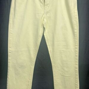 Banana Republic Yellow Skinny  Cutoff Jeans Like Pants